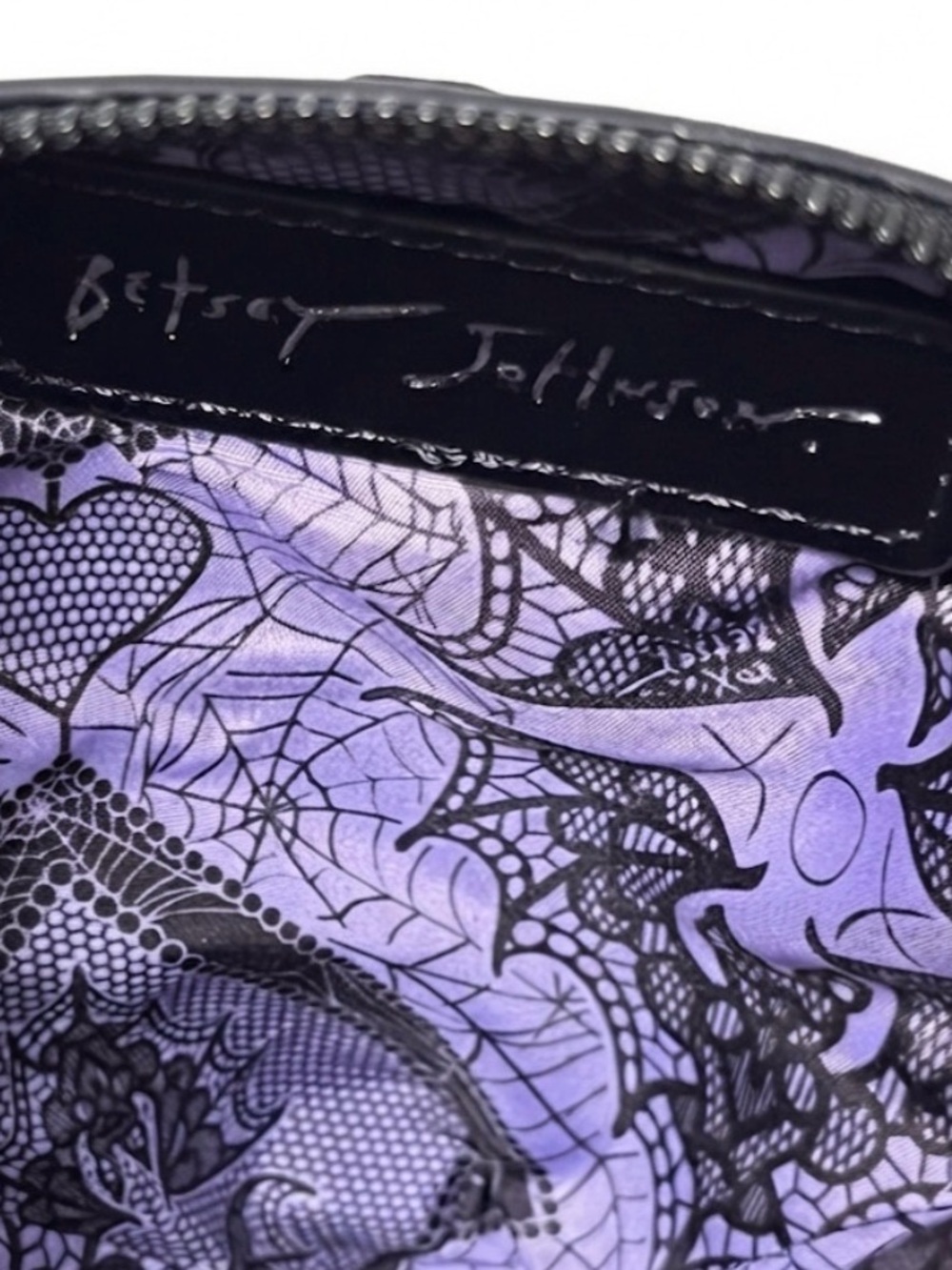 NWT ⚜️🖤⚜️ BETSEY JOHNSON VIRAL WINGIN IT BLACK BAT SHOULDER BAG - Picture 10 of 10